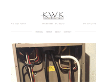 Tablet Screenshot of kwkelectric.com
